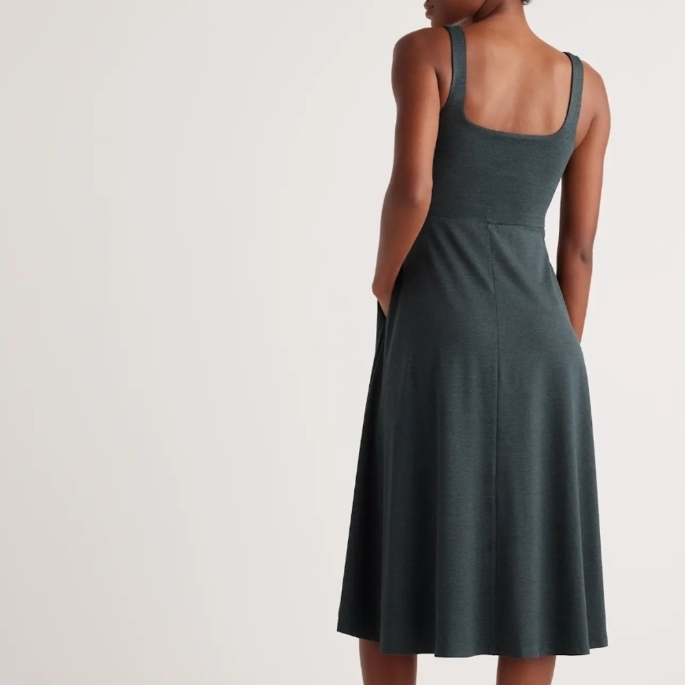 Elegant Dark Gray Womens Dress - Picture 2 of 7